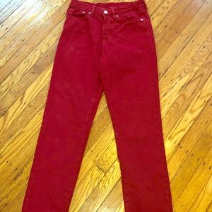 H&M Red Vintage Fit Jean